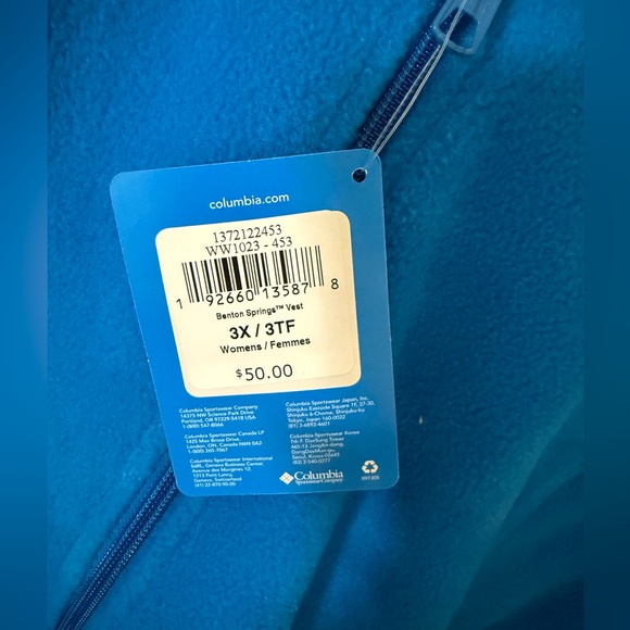 Columbia Benton Springs Fleece Vest 3X - Picture 2 of 3